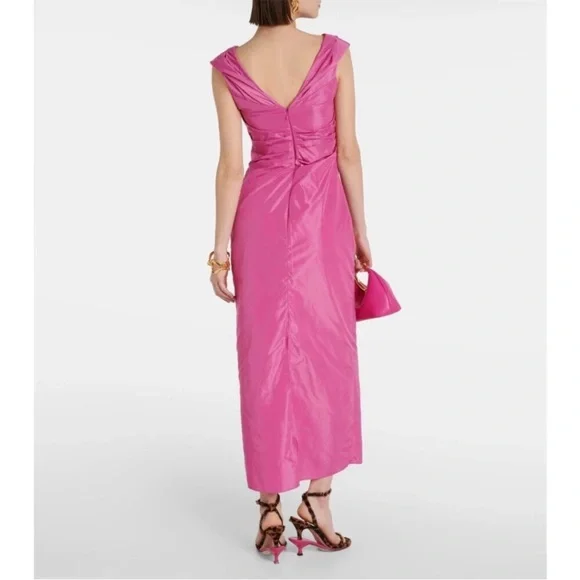 Staud Andrea Off-Shoulder Midi Dress Size 2 Hot Pink gown - threedaughtersproperties.com Staud Andrea Off-Shoulder Midi Dress Size 2 Hot Pink gown - threedaughtersproperties.com